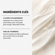 Ingrédients clés de la crème de jour SOIDOR pour hydrater, lisser et protéger la peau