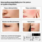Routine visage SOIDOR jour et nuit avec crème hydratante et soin anti-âge au rétinol
