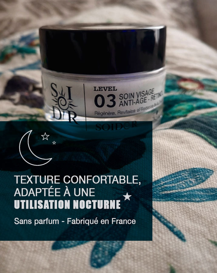 Crème nuit au rétinol | SOIDOR Level 03