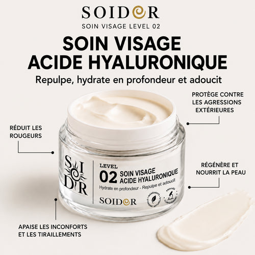 Crème de jour acide hyaluronique hydratante | SOIDOR Level 02