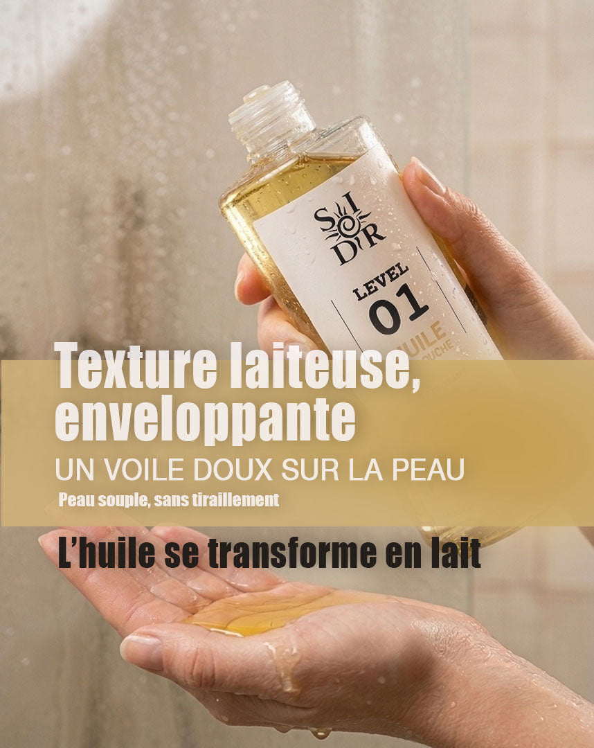 Huile de douche sans parfum peau sèche | SOIDOR Level 01