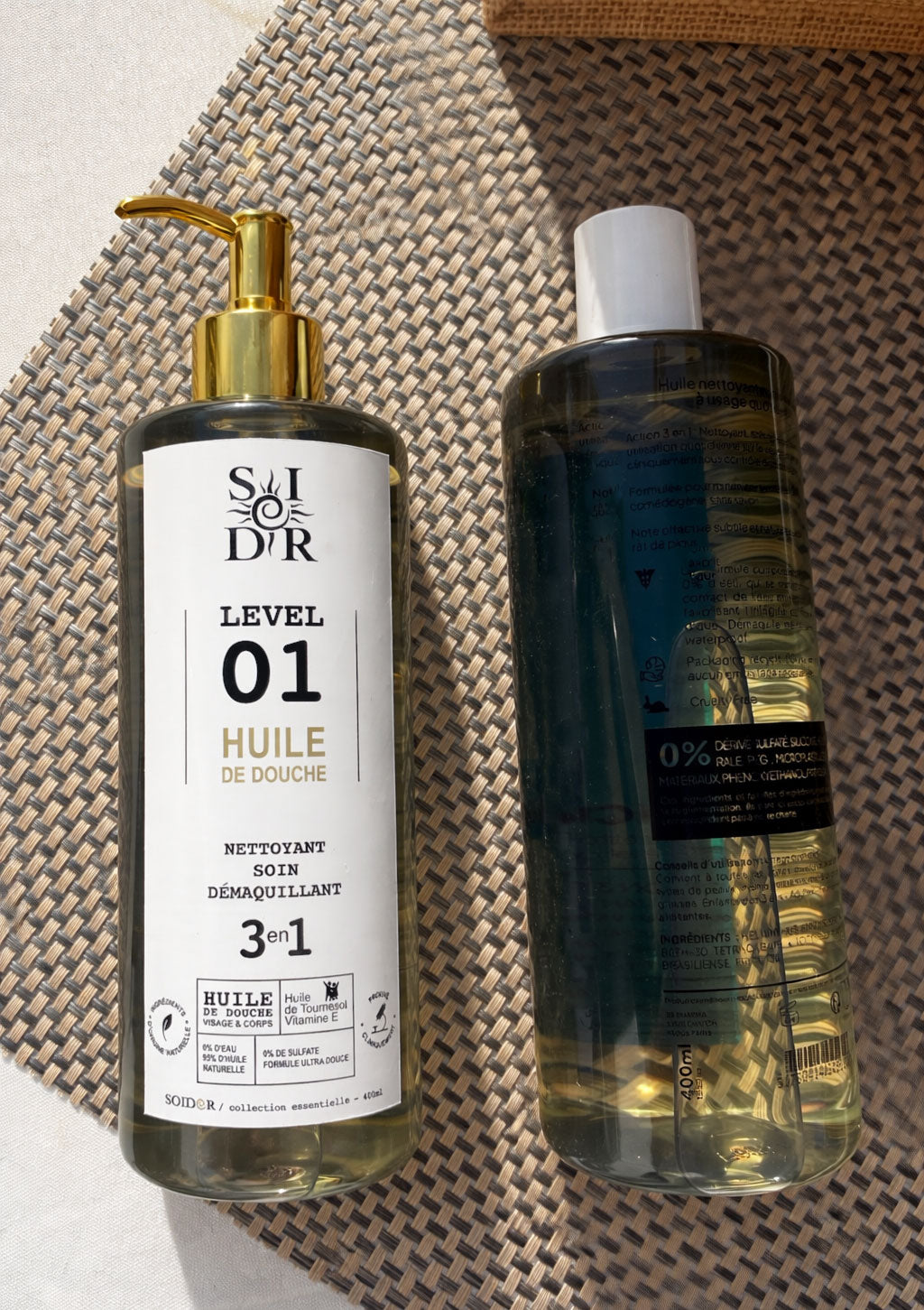 Huile de douche sans parfum peau sèche | SOIDOR Level 01