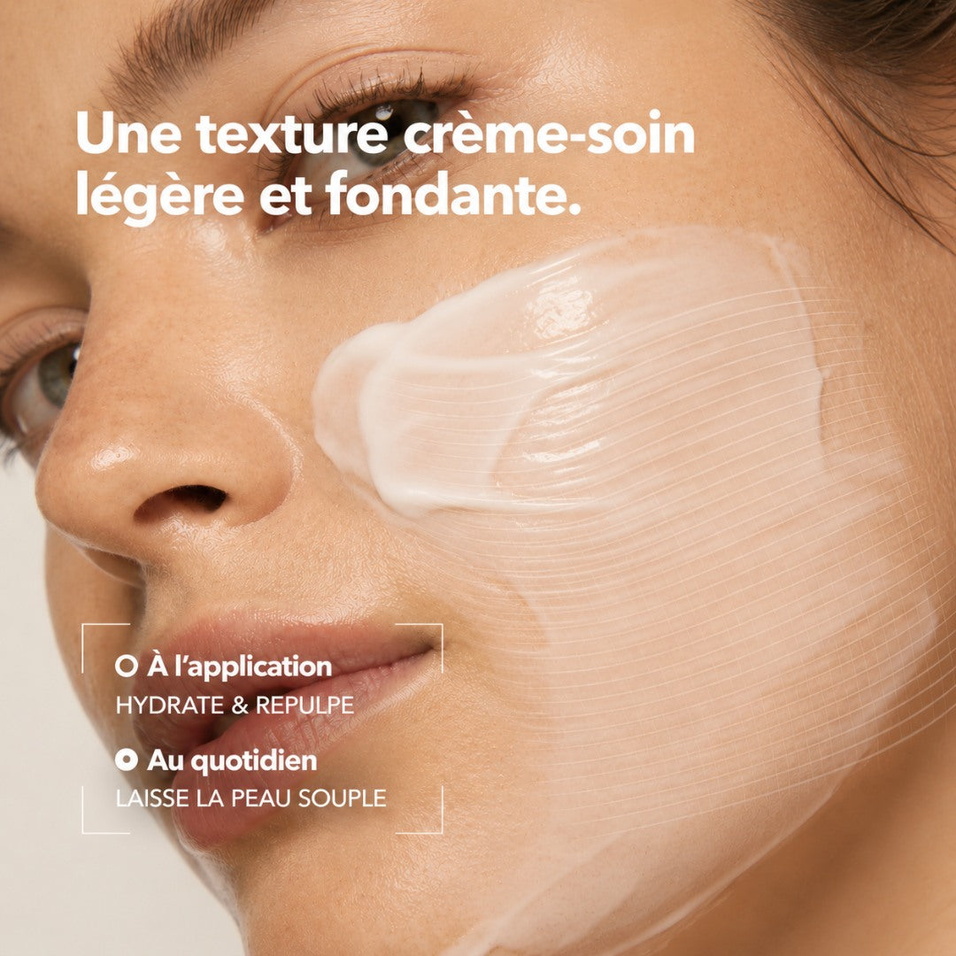 Texture crème-soin légère SOIDOR Level 02 pour hydrater sans effet collant
